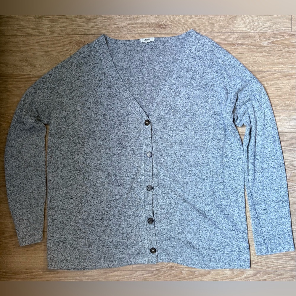 Ardene Heather Gray Oversized Cardigan - Picture 2 of 6